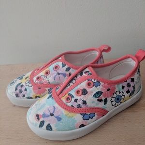 Gymboree floral tennis shoes SIZE 8(TODDLER)